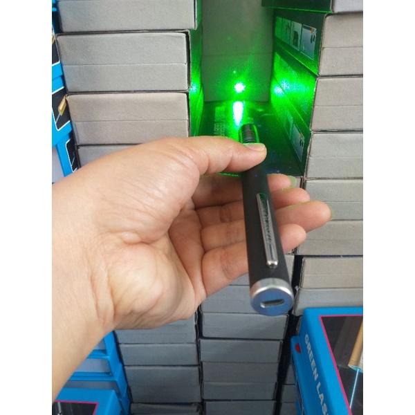 Bút laser công trình tia xanh lá sạc usb nhỏ gọn