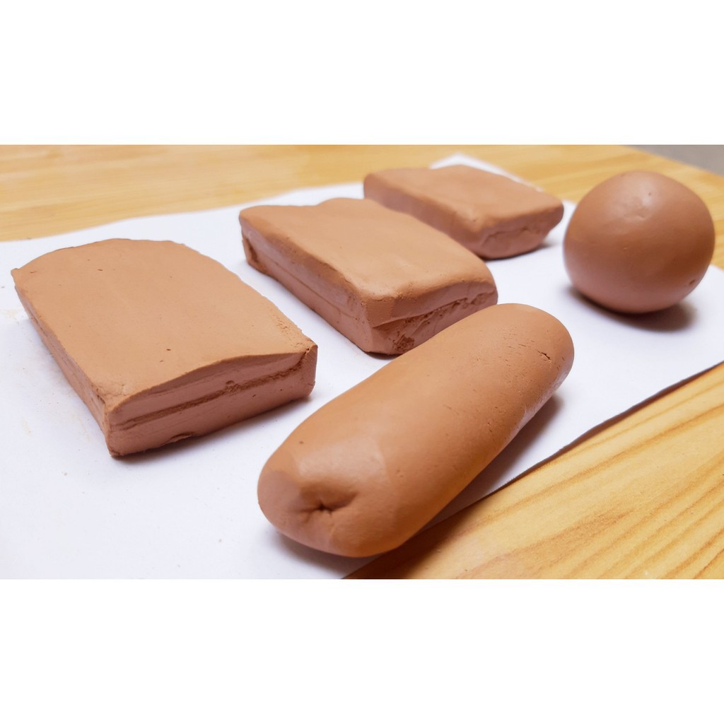 3kg Đất Sét Bát Tràng Cao Lanh. Đất Sét Nâu Đỏ --Loại 3kg--