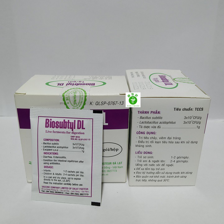 COMBO 10 hộp Men tiêu hóa sống Biosubtyl DL hộp 25 gói