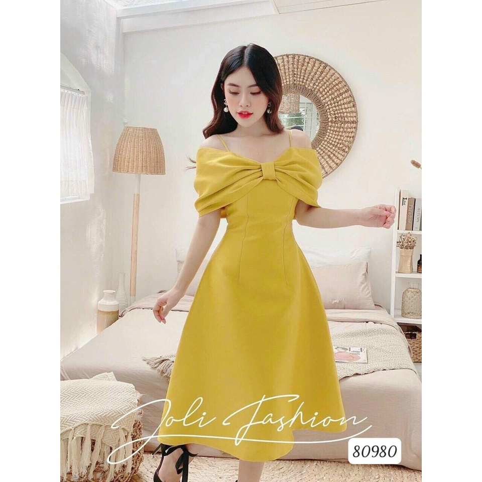 ĐẦM XÒE DỰ TIỆC 2 DÂY TRỄ VAI SIÊU DỄ THƯƠNG