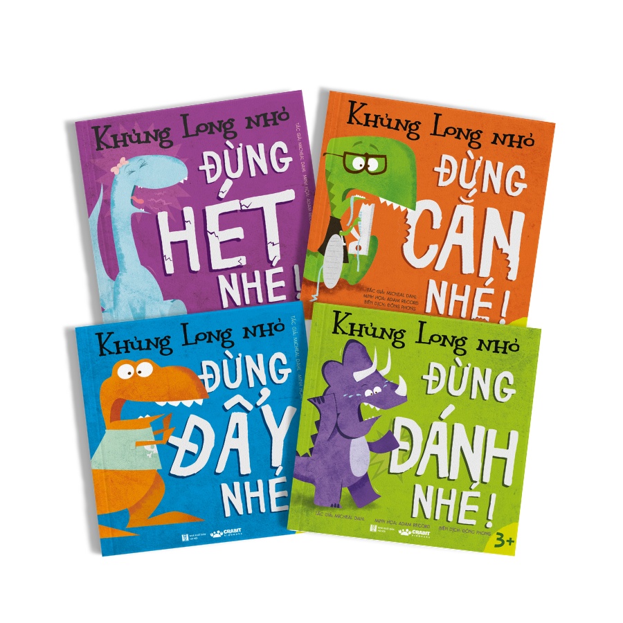 Sách - Khủng long nhỏ - Crabit Kidbooks - Khủng hoảng tuổi lên 3 - Bộ 4 cuốn