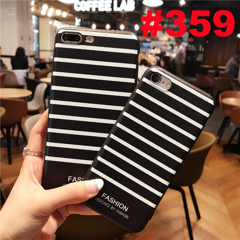 GNC|Ốp lưng TPU họa tiết sọc ngang đơn giản cho IPhone 12 Mini 11 Pro Max X XR XS Max6S 6 7 8 Plus