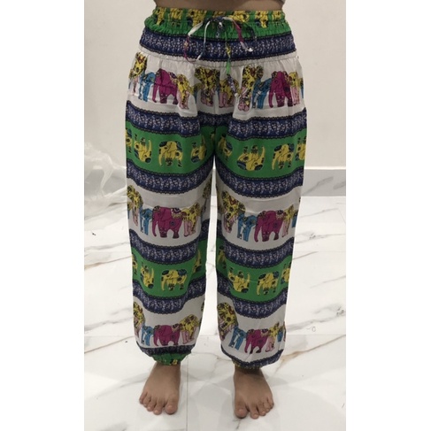 [size 1/45-60ky]Quần alibaba lanh thái phong cách boho nam/nữ đều mặc được