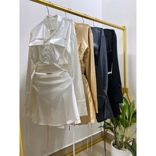 set stone sơmi váy xếp