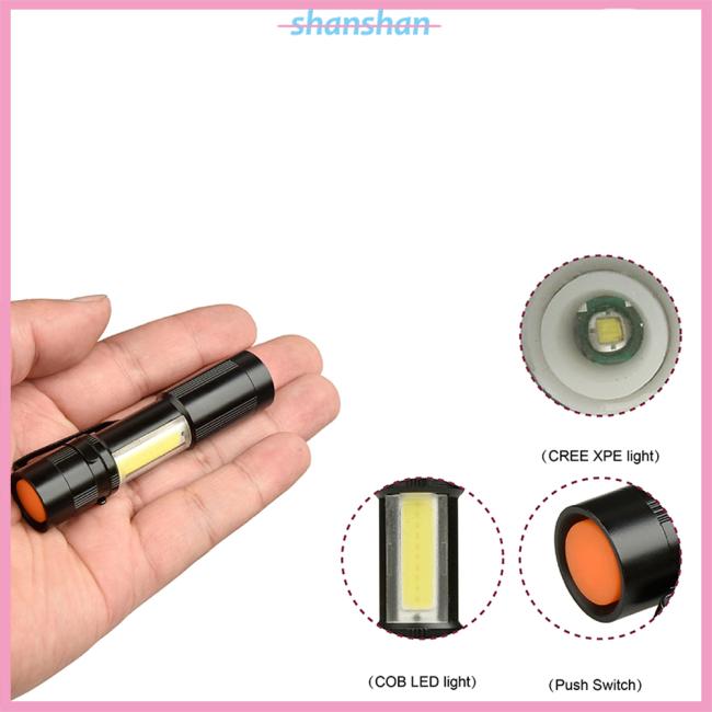 Đèn Pin CREE XPE + COB LED siêu sáng