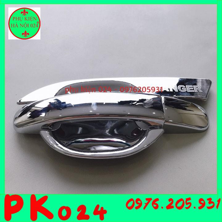 [Ford Ranger 2016 - 2019] Bộ Ốp Hõm Tay Nắm Cửa Mạ Crom Chống Trầy Xước Cho Ô Tô - Ford Ranger 2016 - 2019