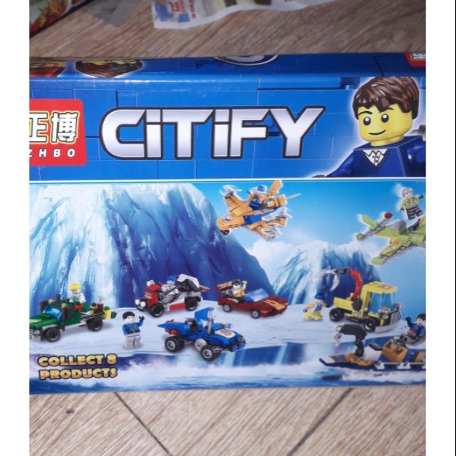 Lắp ráp 1 hộp LegoCiTiFy 5532 xe tàu có nhiều chi tiết
