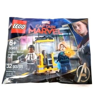 [CÓ HÀNG] Lego UNIK BRICK 30453 Captain Marvel and Nick Fury Polybag trong Super Heroes Siêu anh hùng (như hình).