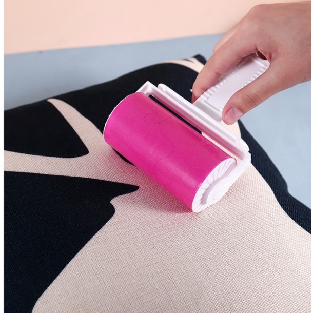 Cây lăn bụi quần áo vải gường lông chó mèo Gel Silicol tái sử dụng nhiều lần