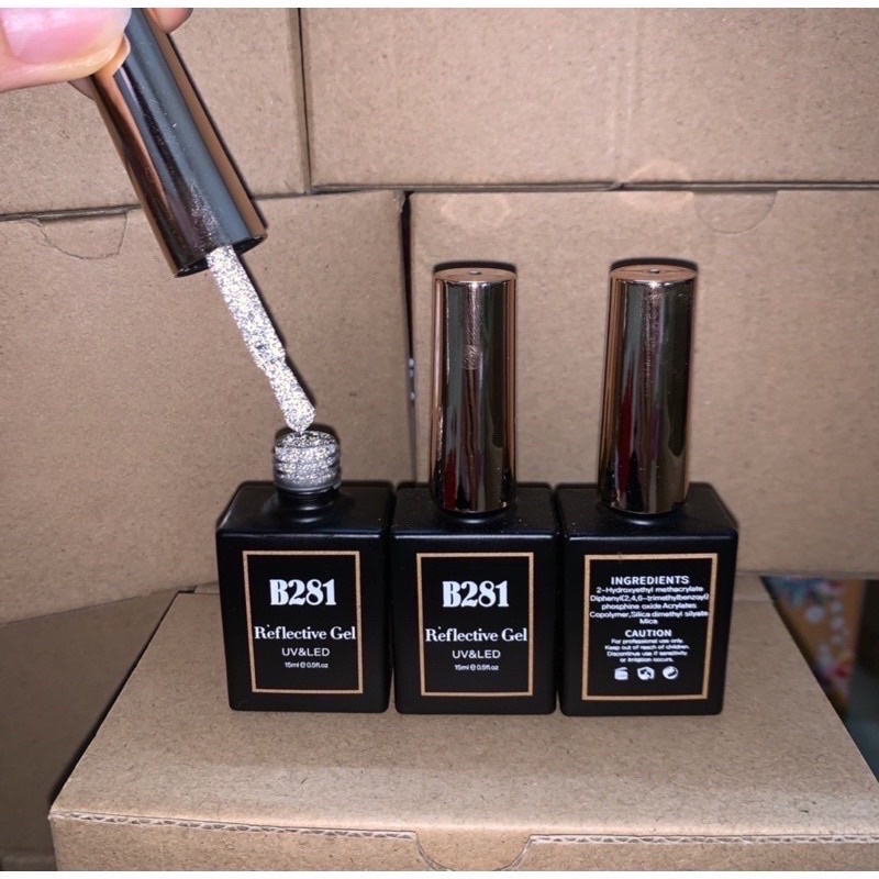 gel nhũ flash Bạc - Vàng