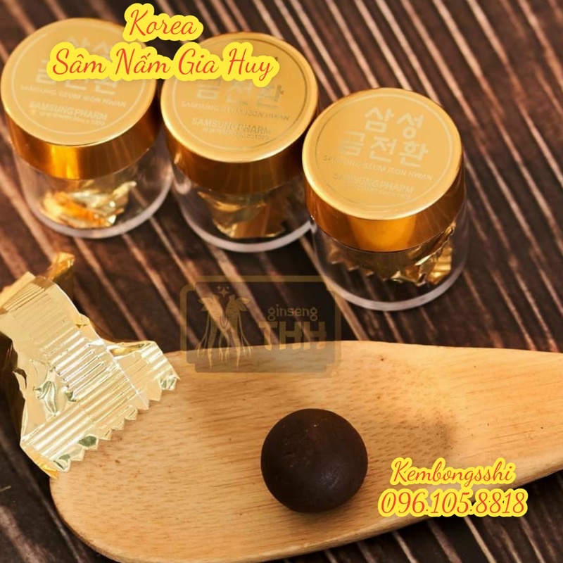 [HÀNG MỚI VỀ] An Cung Ngưu Hoàng Hàn Quốc SAMSUNG GEUM JEON HWAN , Hộp Gỗ 60 Viên