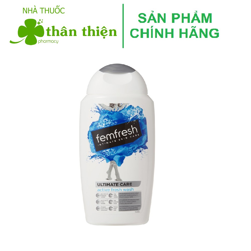 {UK} Dung dịch vệ sinh Femfresh Active Fresh Wash – Giúp thơm hồng se khít vùng kín 250ml