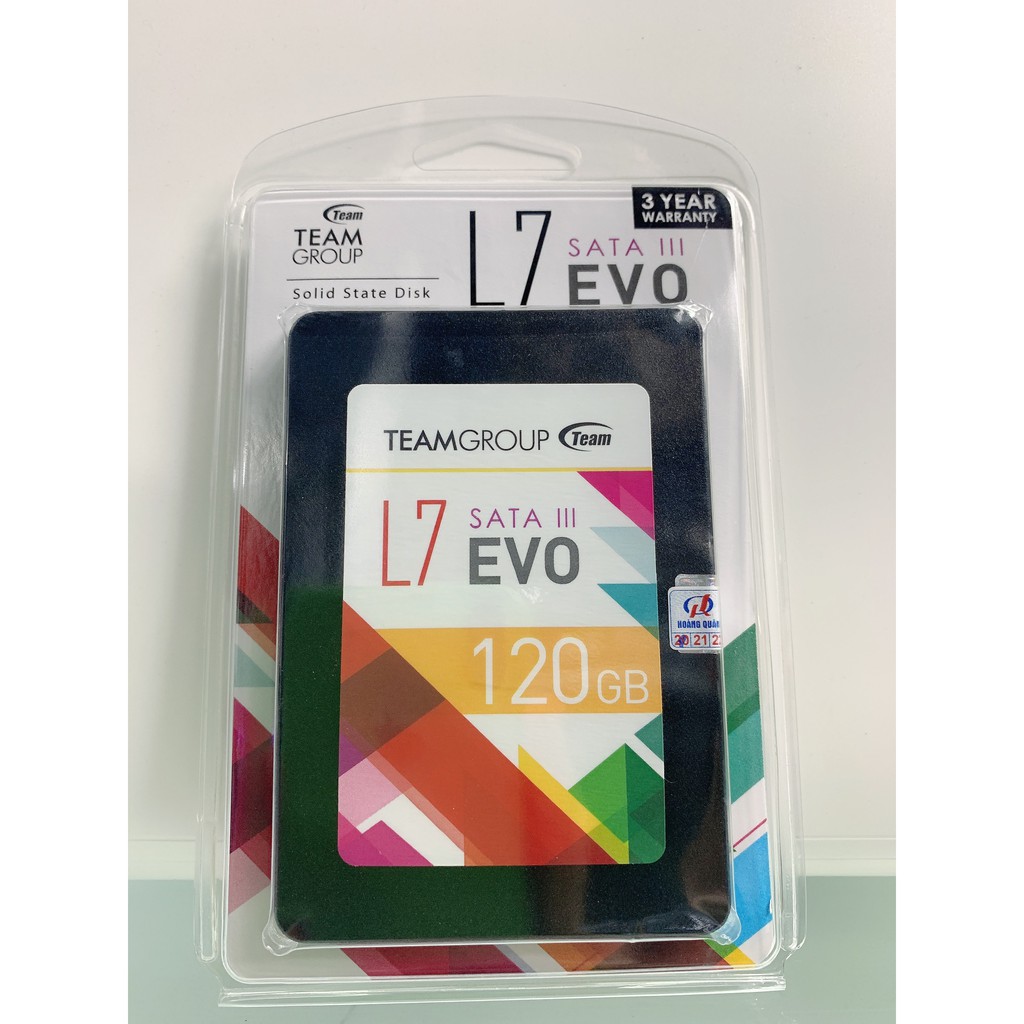 Ổ cứng SSD Team Group L7 EVO 120GB (dùng Marvell controller của Mỹ) Sata III 2.5inch 7mm