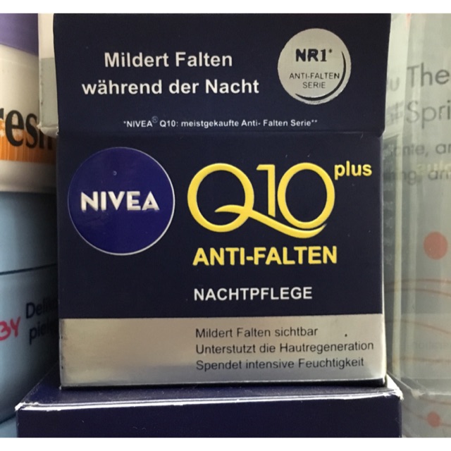 Kem Dưỡng Da Nivea Q10 plus Anti-Falten Nachtpflege (Night)