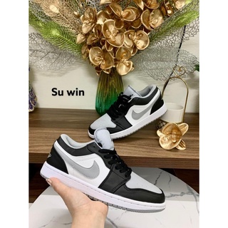 Giày jordan cổ thấp, giày jd ghi đen xám hàng cao câp full box + bill