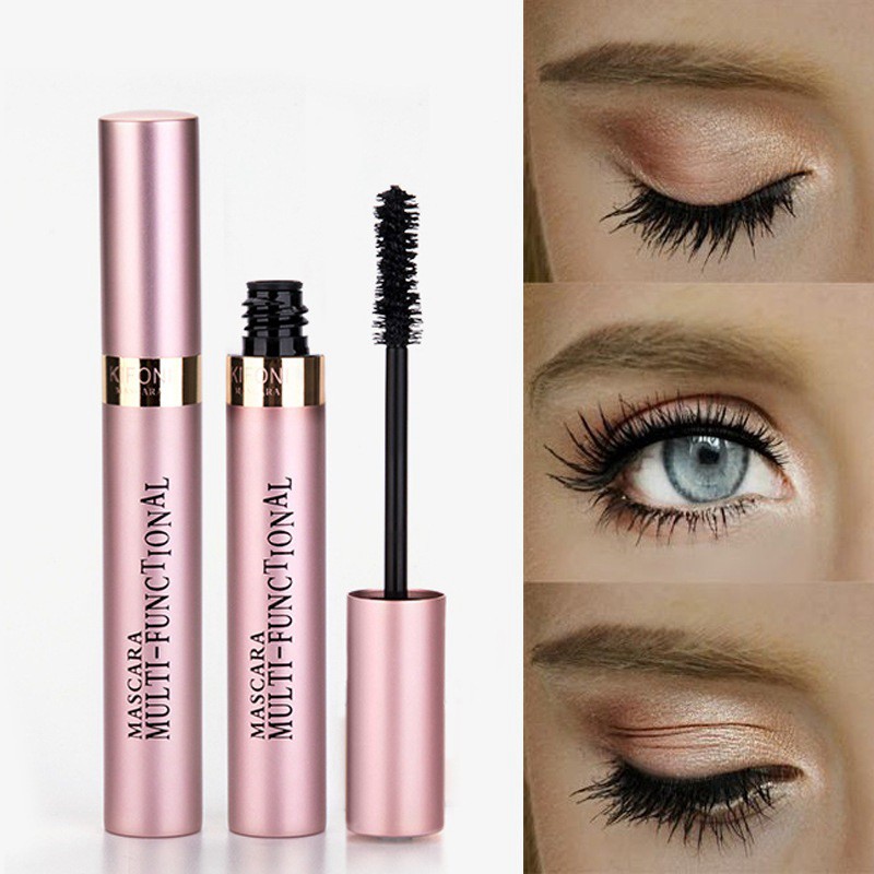 [Hàng mới về] Mascara 3D uốn cong làm dày và dài mi chống thấm nước trang điểm không lem màu