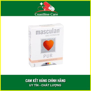 Bao Cao Su Masculan Pur Hộp 3 Cái Siêu Mỏng - Coastlinecare Pharmacy