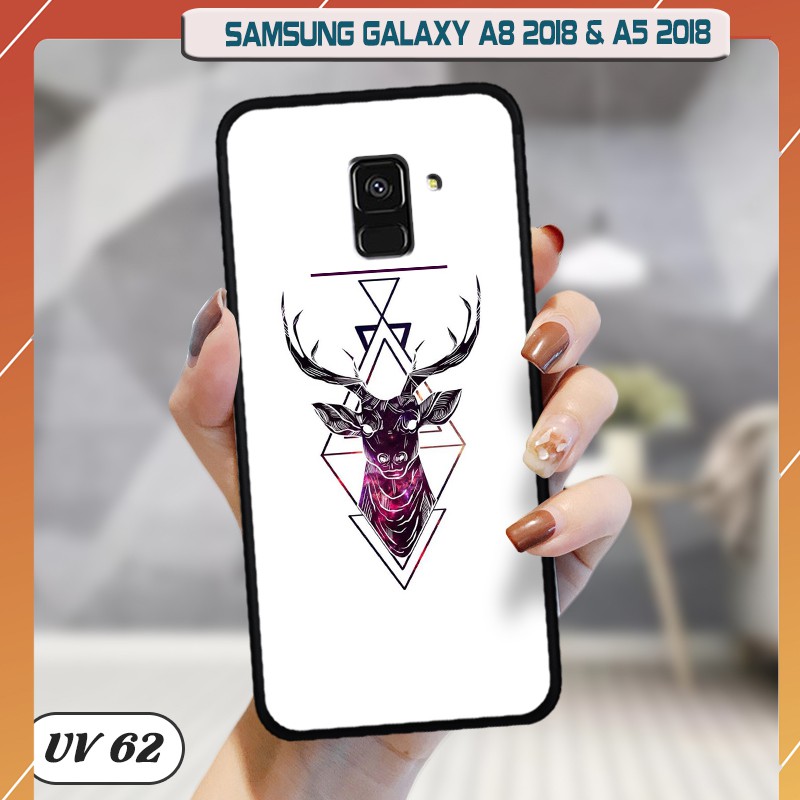 Ốp lưng Samsung Galaxy A5 2018/ A8 2018 - lưng nhám viền dẻo