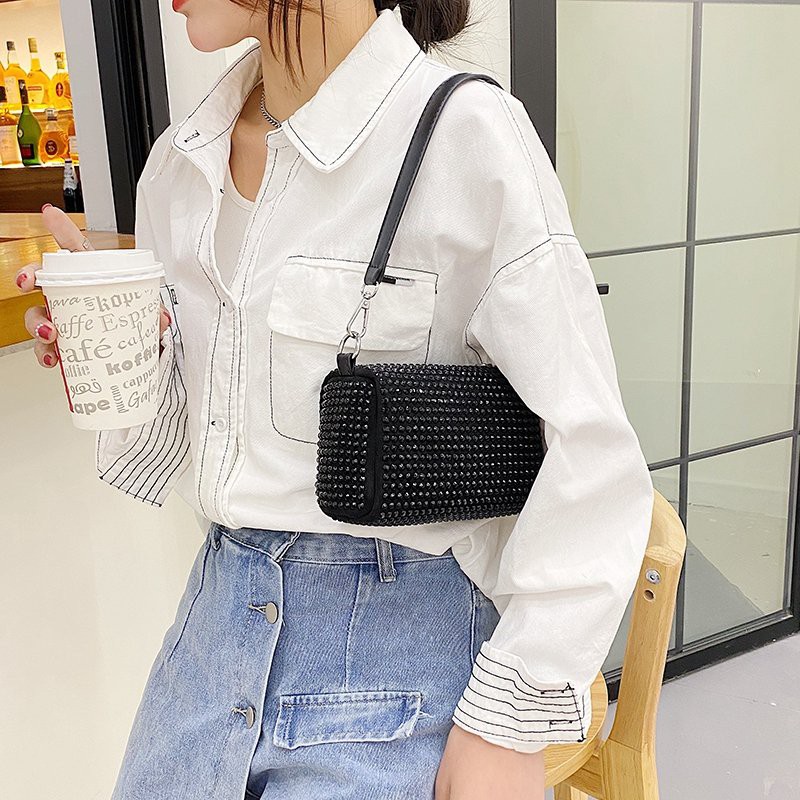 Thời Trang Giá Rẻ Túi Da Đeo Chéo Hộp Vuông Dây Xích Túi Xách Nữ Đẹp Hàn Quốc