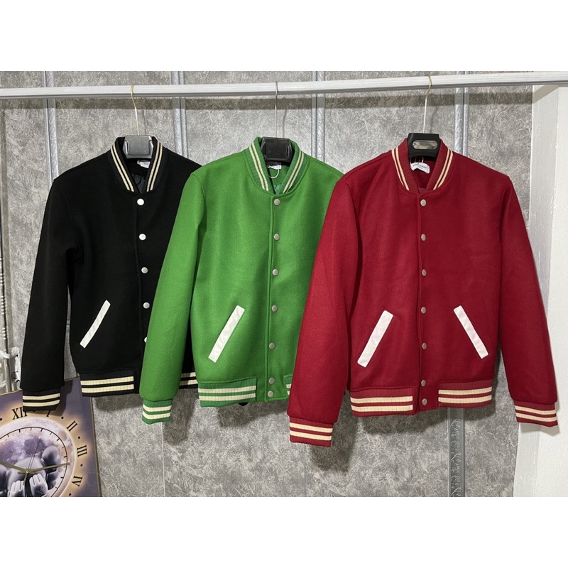 ÁO KHOÁC BOMBER DẠ THÊU CHỮ LƯNG hot