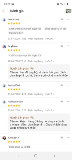Nệm cao su non Thắng Lợi