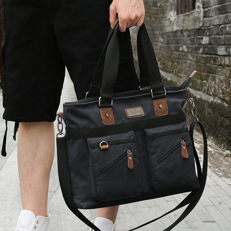 Túi đeo chéo vải Canvas thời trang công sở thanh lịch cho nam | BigBuy360 - bigbuy360.vn