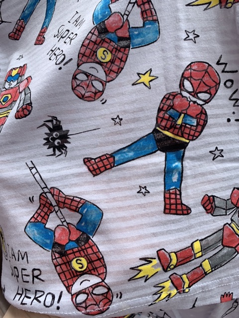 Cotton giấy Hàn Quốc Mellisse Bộ Lửng Bé Trai Spiderman 📸Ảnh thật
