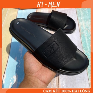 Dép Nam Quai Ngang Đế Cao Su Đẹp Mang Êm Chân Full Box
