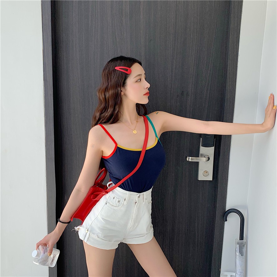 ÁO HAI DÂY NỮ PHỐI NÚT (CHẤT BAO XỊN) QUẢNG CHÂU | BigBuy360 - bigbuy360.vn