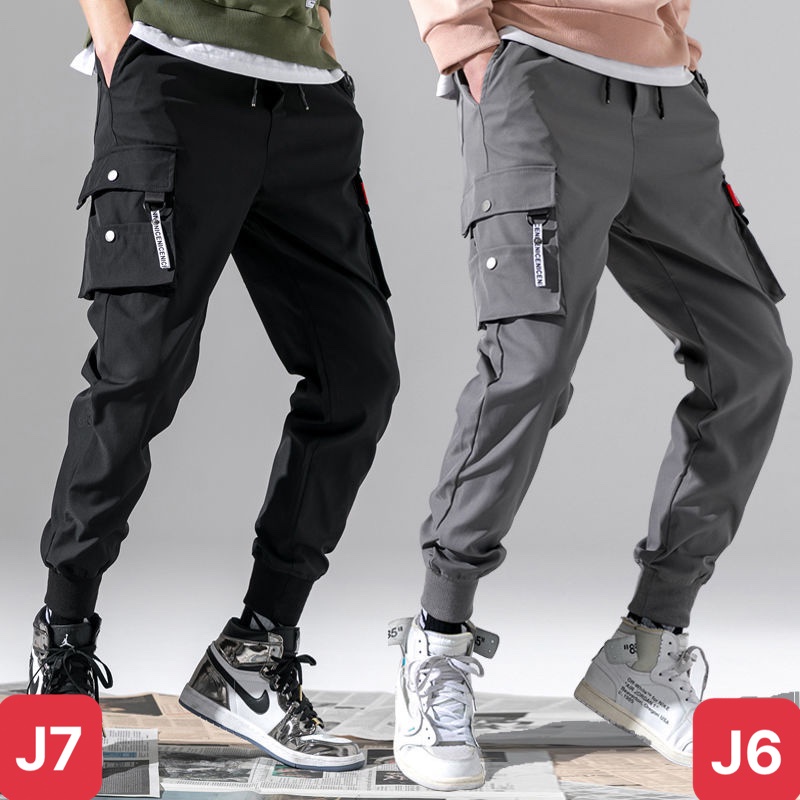 Quần jogger nam túi hộp bo chân màu xám đen không rách chất kaki cao cấp co dãn 4 chiều, baggy thể thao nam ADO3 mới