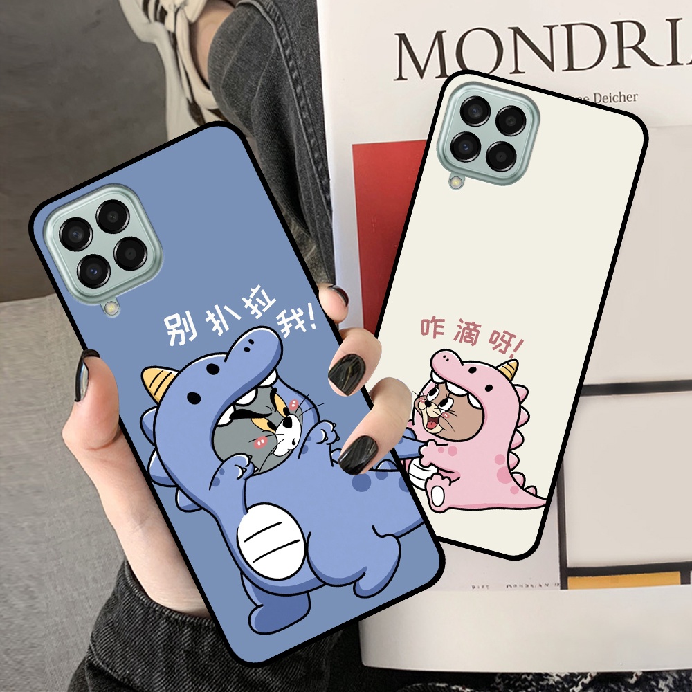 Ốp lưng Samsung M33 5G / M53 5G in hình cặp đôi doremon, hổ, khủng long dễ thương