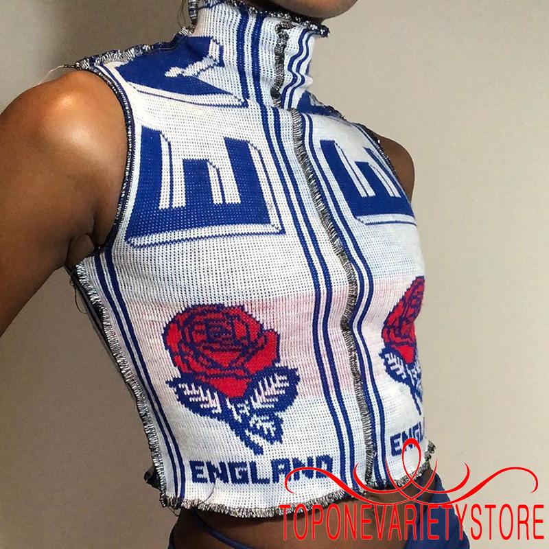 Áo Nữ Không Tay Họa Tiết Hoa Thời Trang Quyến Rũ