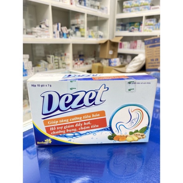 [Chính hãng] DEZET - Tăng Cường Tiêu Hóa, Giảm Đầy Hơi, Chướng Bụng, Chậm Tiêu - HỘP 10 GÓI