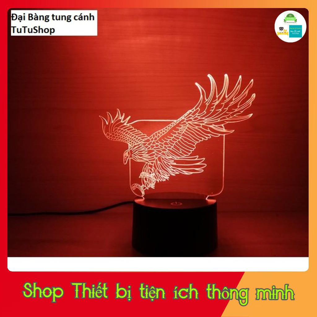 Led 3D Đại Bàng 7 màu tự chuyển