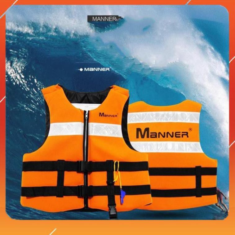 Áo phao bơi, chơi ván SUP, đi thuyền Manner (Kéo khóa Orange) sexy
