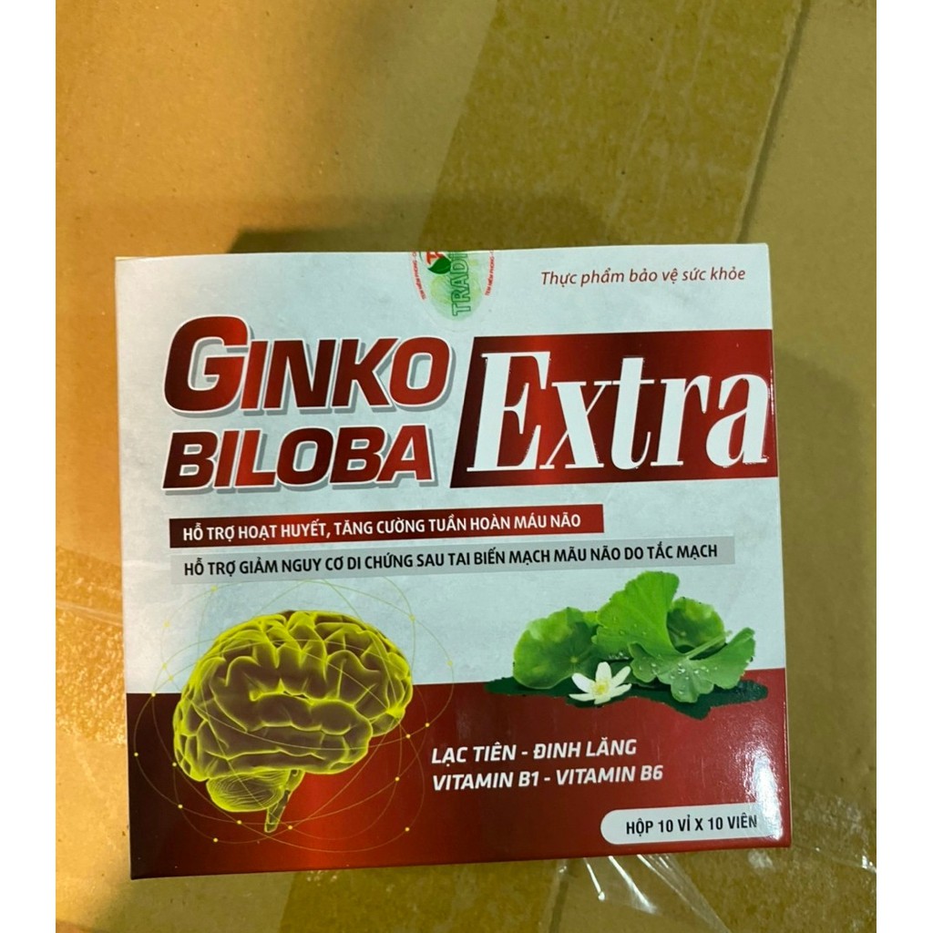 Ginkgo Biloba Extra cải thiện chứng mất ngủ hoạt huyết dưỡng não, đau đầu chóng mặt, ngủ không ngon giấc