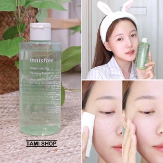 Nước hoa hồng innisfree green barley peeling toner