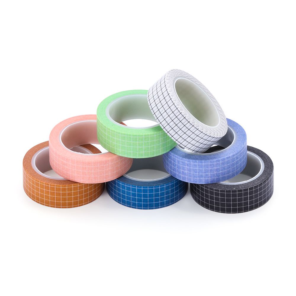 Cuộn Băng Keo Washi 10m Nhiều Màu Dùng Trang Trí Sổ Tay Diy