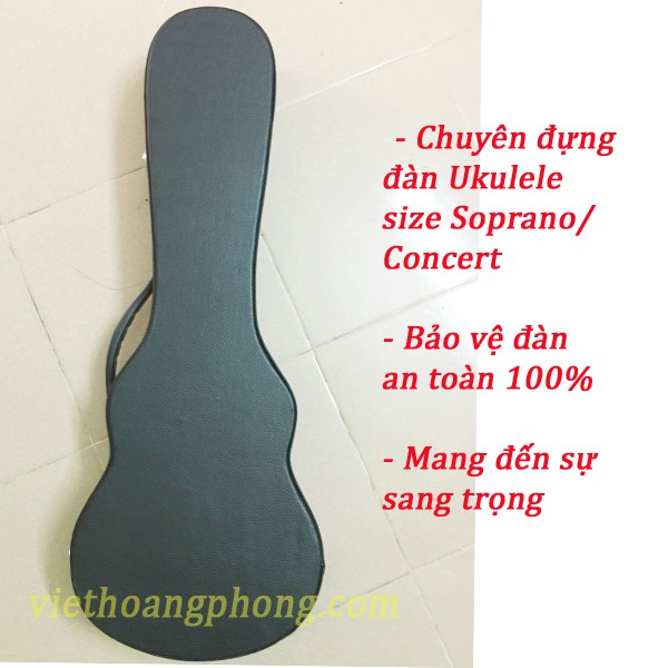 Bao đàn Ukulele (Soprano/Concert) loại hộp cứng sang trọng