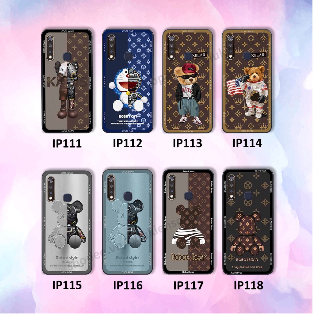 Ốp lưng điện thoại Vivo Y19 / U3 in hình gấu bear, kaws, doremon thời trang, ốp lưng cao cấp chất lượng