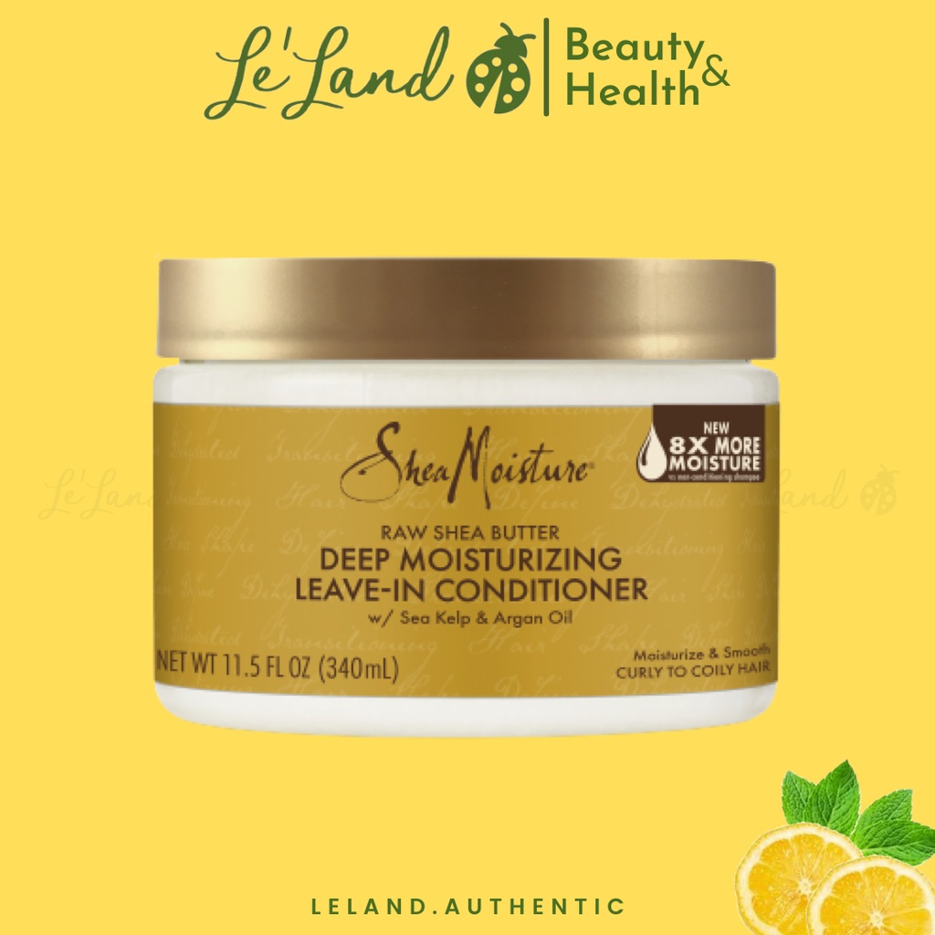 Shea moisture - Xả khô dưỡng ẩm sâu cho tóc khô, hư tổn SheaMoisture Raw Shea Butter Deep Moisturizing Leave-in 340ml