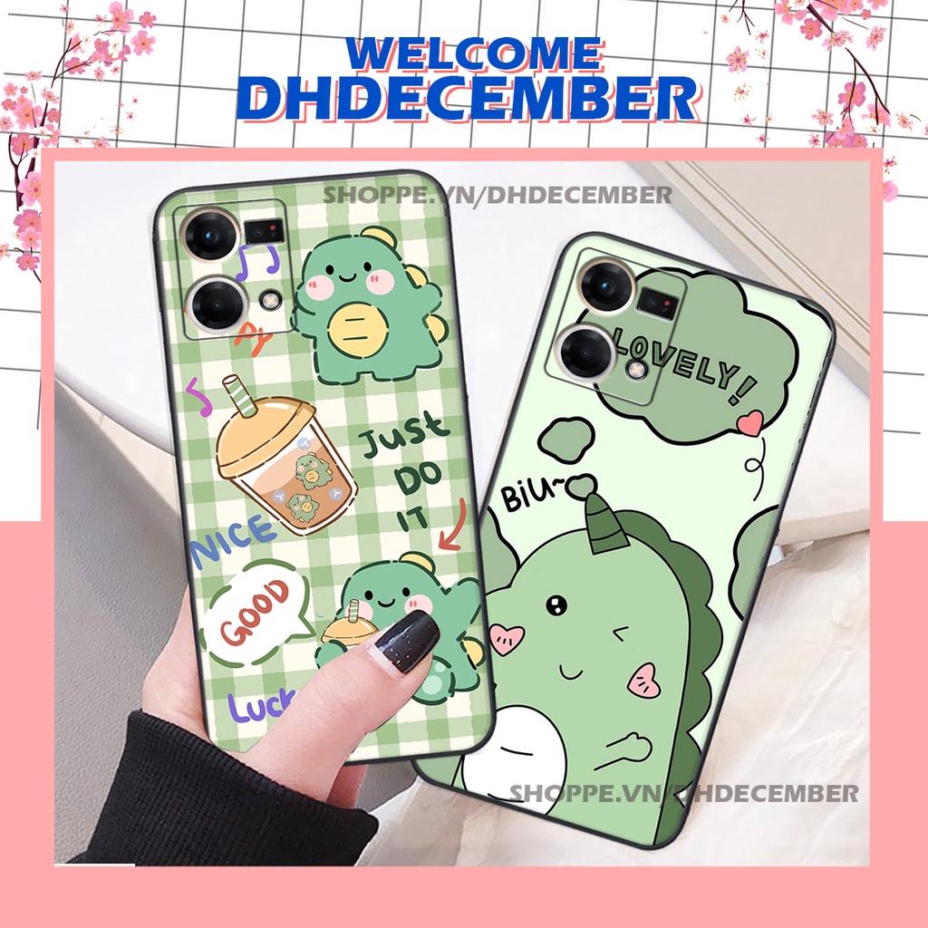 Ốp lưng Oppo RENO 7 4G - ỐP BẢO VỆ CAMERA in hình khủng long , gấu nâu xinh xắn, siêu cute  mà còn vô cùng RẺ -ĐẸP