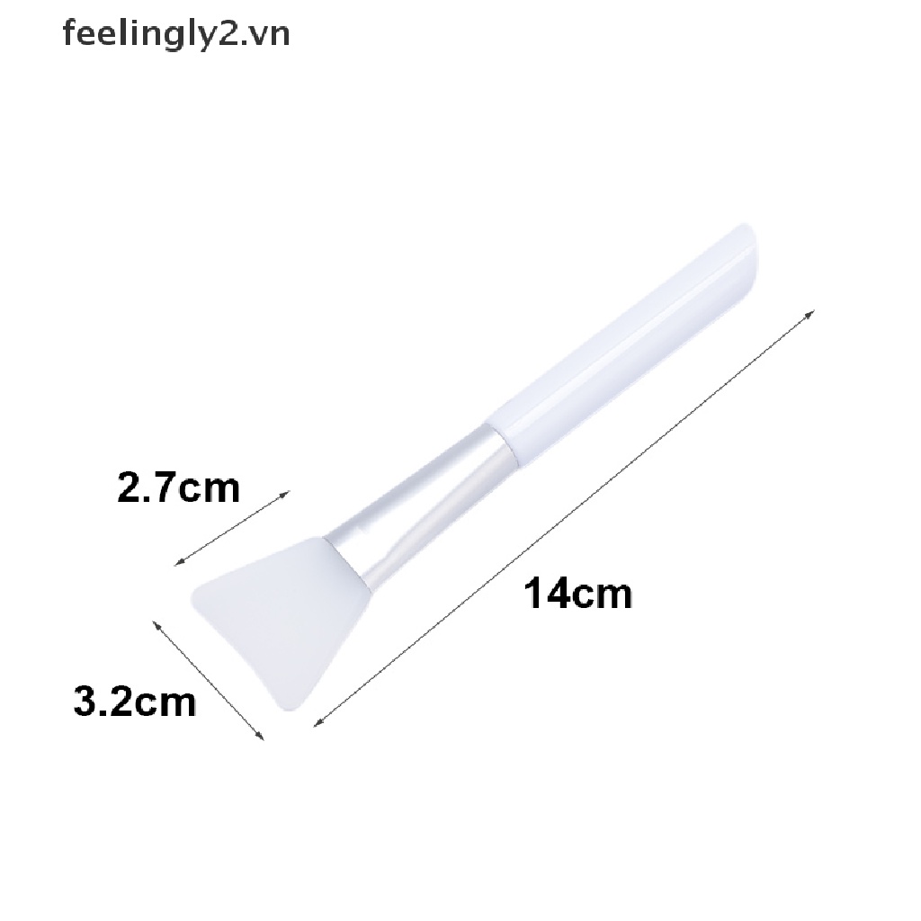 Bộ 4 món màu trắng (bát + que + cọ + thìa silicone), bộ bát mặt nạ silicone màu trắng