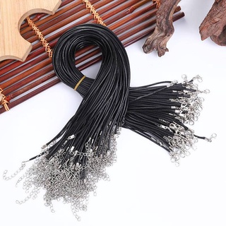 Dây Da Màu Đen Làm Trang Sức Phong Cách Hàn Quốc