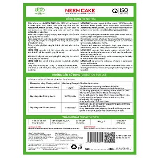 Combo 3 phân bón hữu cơ Neem Cake 750gr