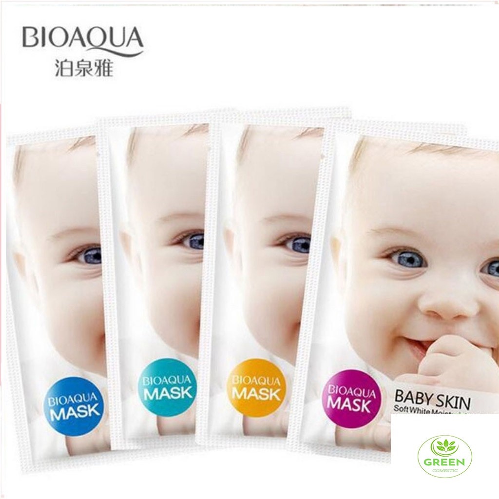 Mặt Nạ Mask Em Bé BaBy Skin – Mặt Nạ Dưỡng Da Nội Địa Trung Bioaqua Green Comestic