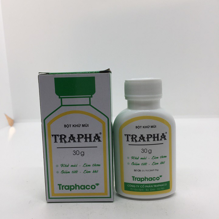 Bột khử mùi Trapha lọ 30g