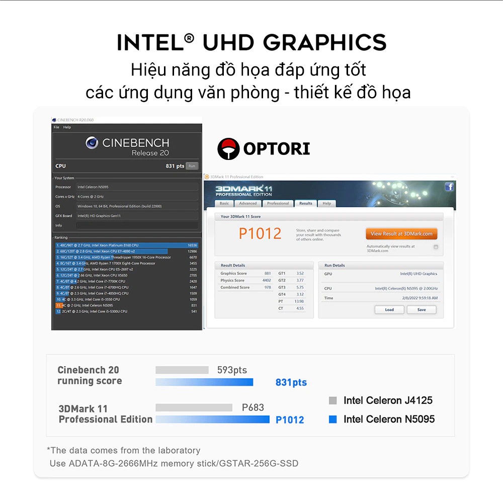 Máy tính để bàn – POS - Máy Server – PC Mini Intel N5095 Gen 11th, RAM 8GB + ROM 256GB