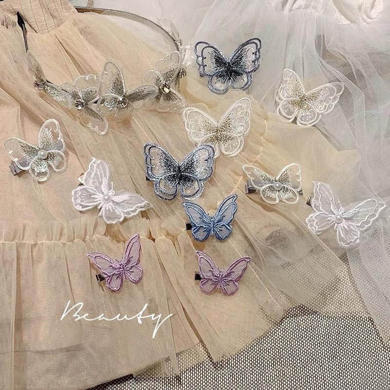 Kẹp Tóc Nơ Hoạt Hình Dễ Thương Cho Bé Gái