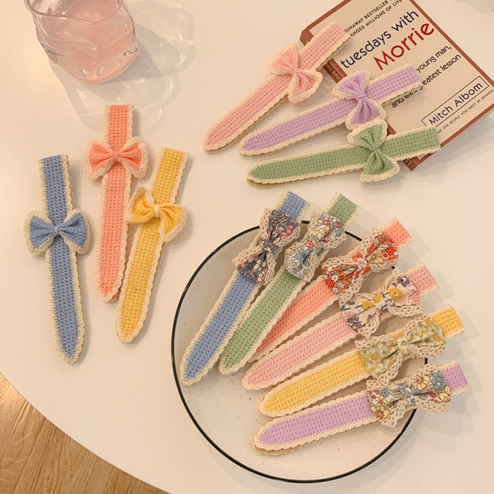 Băng đô nơ khóa dán 12 màu thời trang mùa hè cho bé